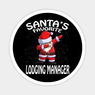 Santas Favorite Lodging Manager Christmas Magnet